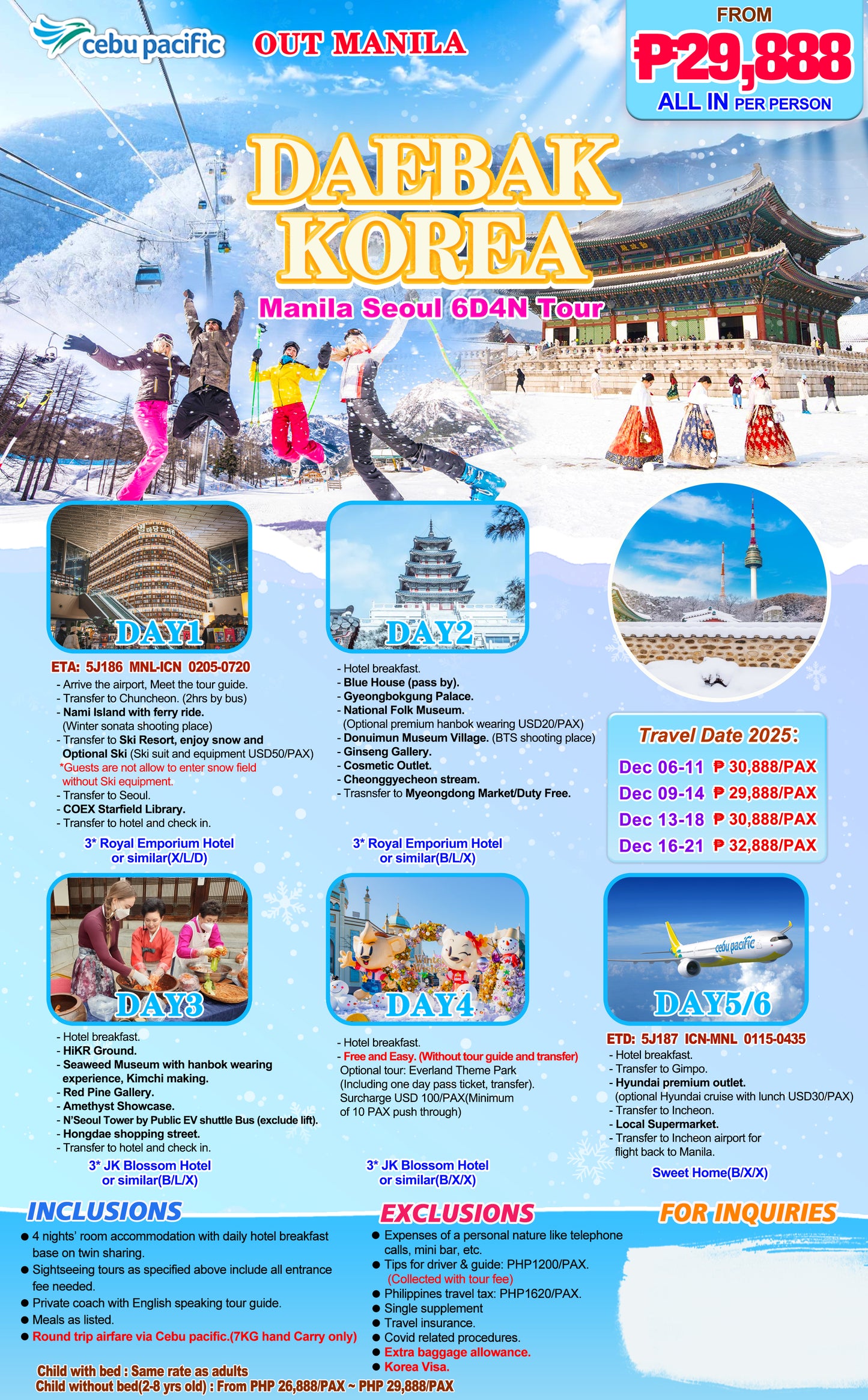 Daebak Korea P29,888