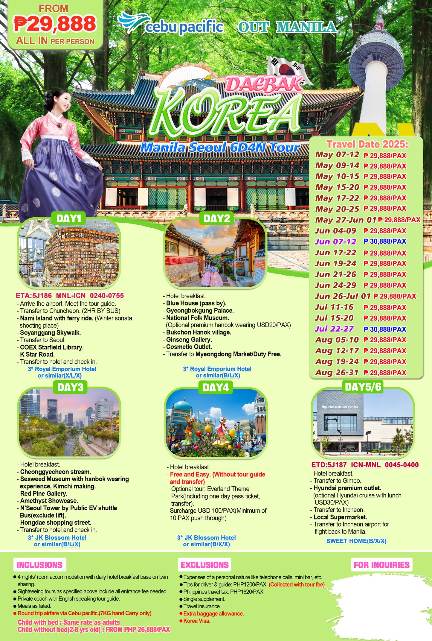 Daebak Korea P29,888