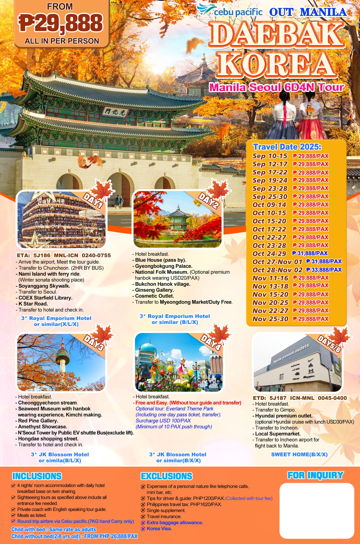 Daebak Korea P29,888
