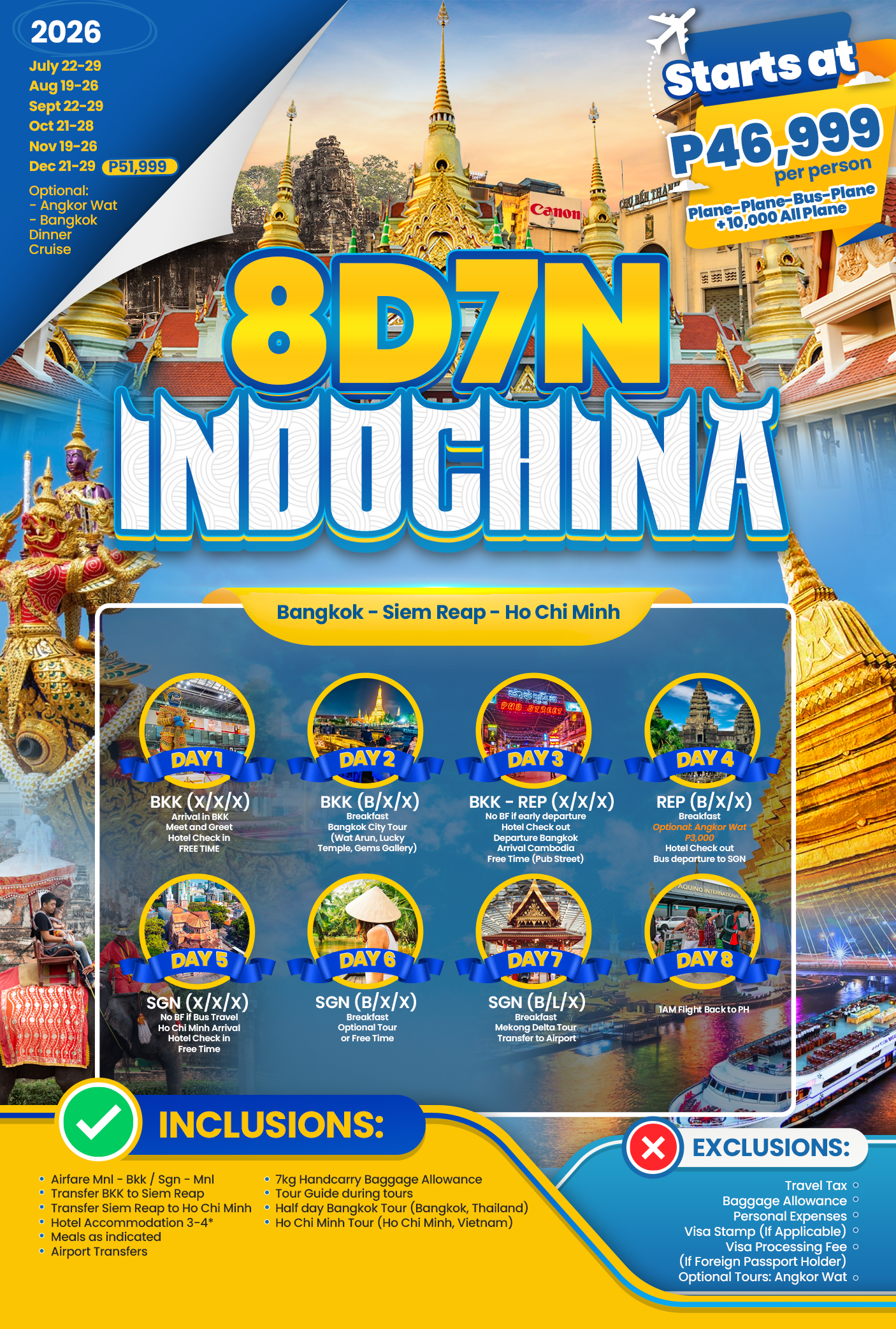 8D7N Indochina P46,999