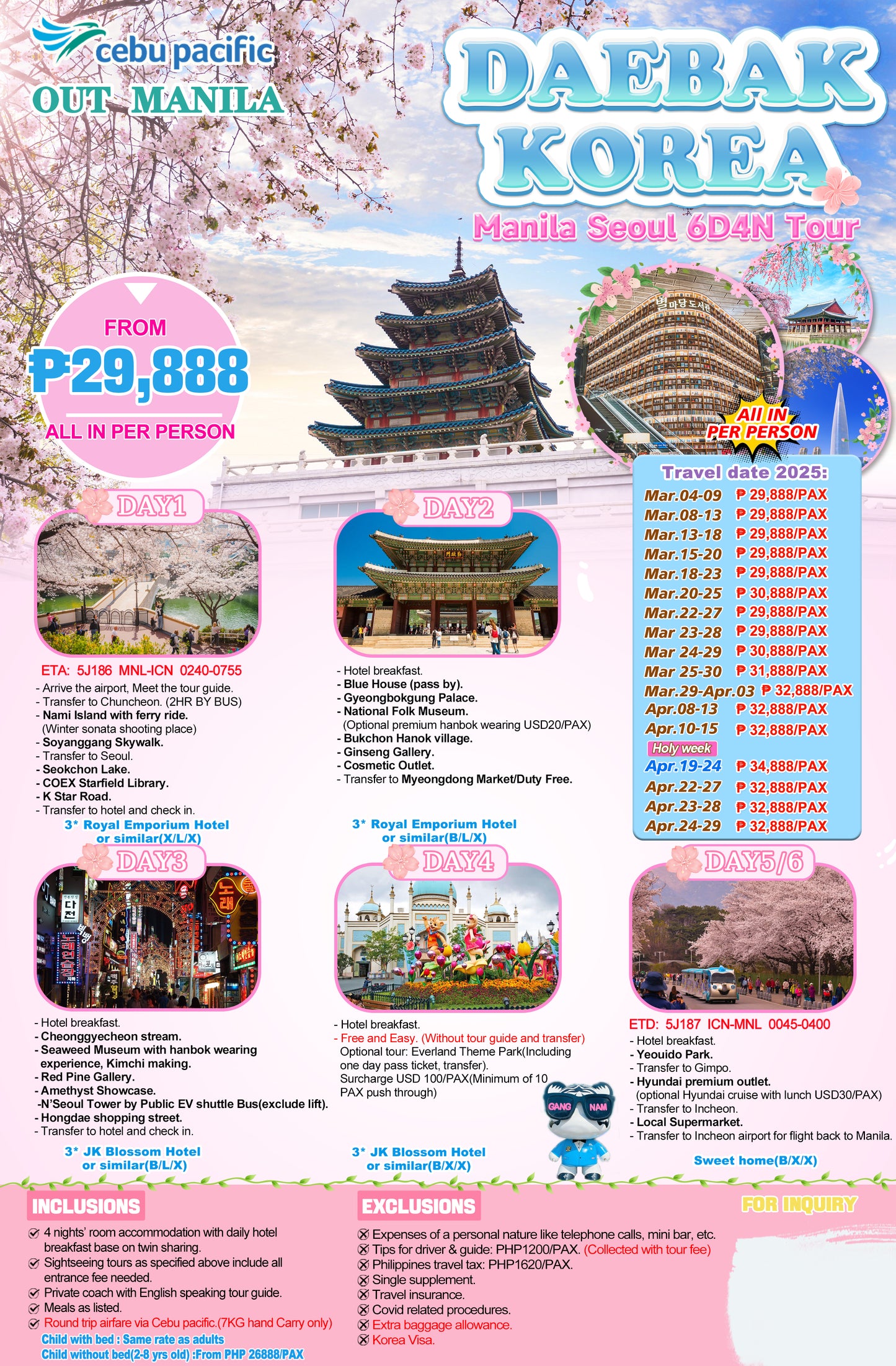 Daebak Korea P29,888