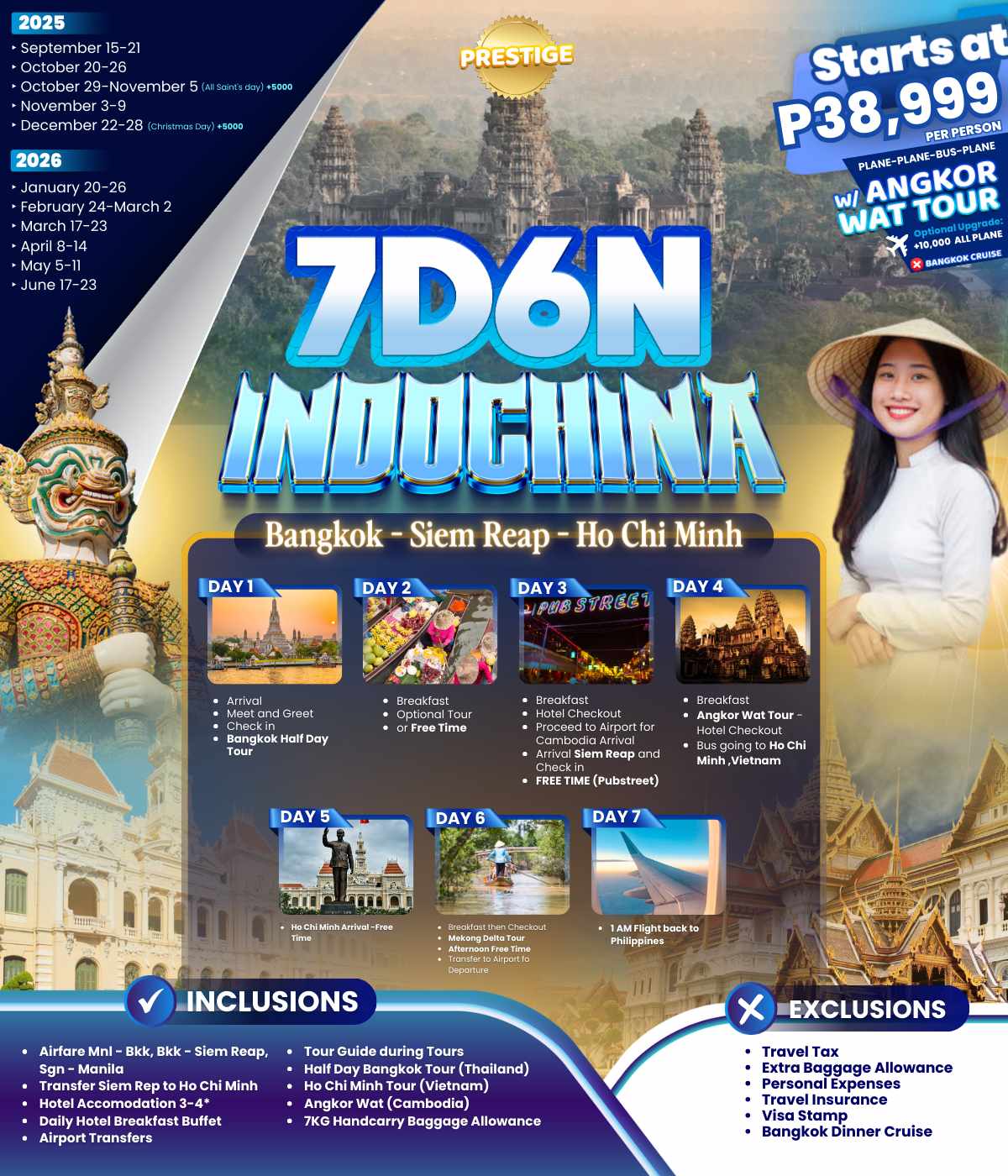 7D6N Indochina P35,999