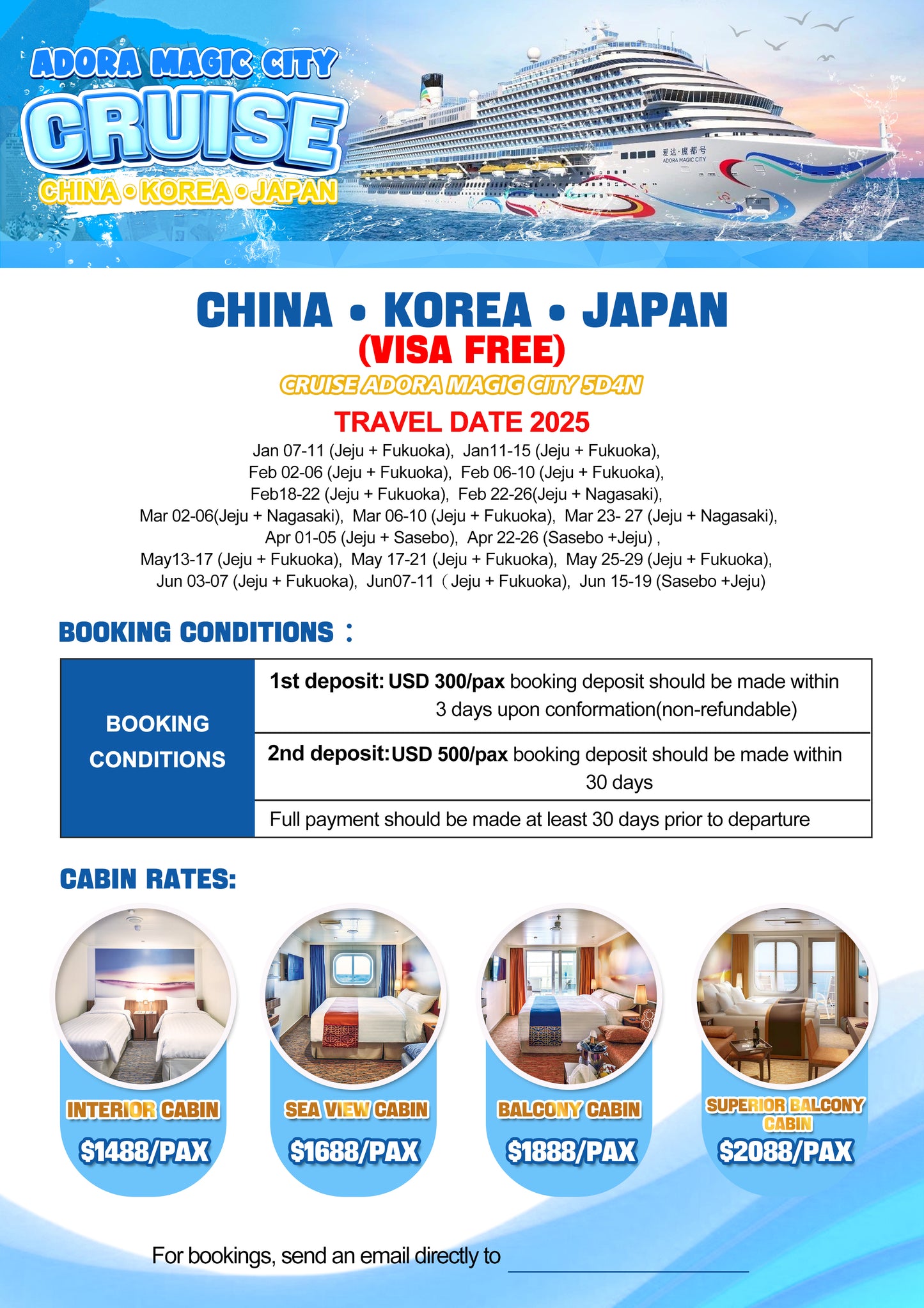 Adora Cruise $1488
