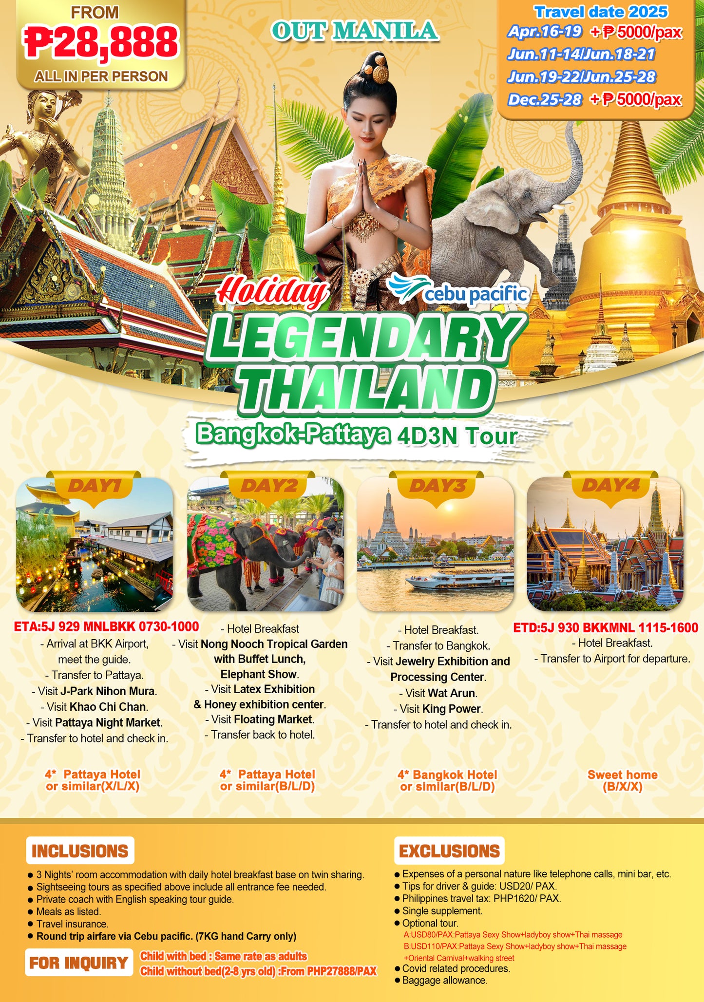 Legendary Thailand P22,888