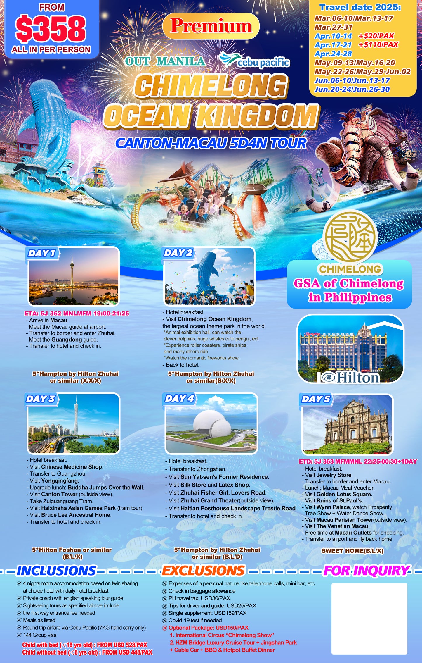 Canton Macau $199