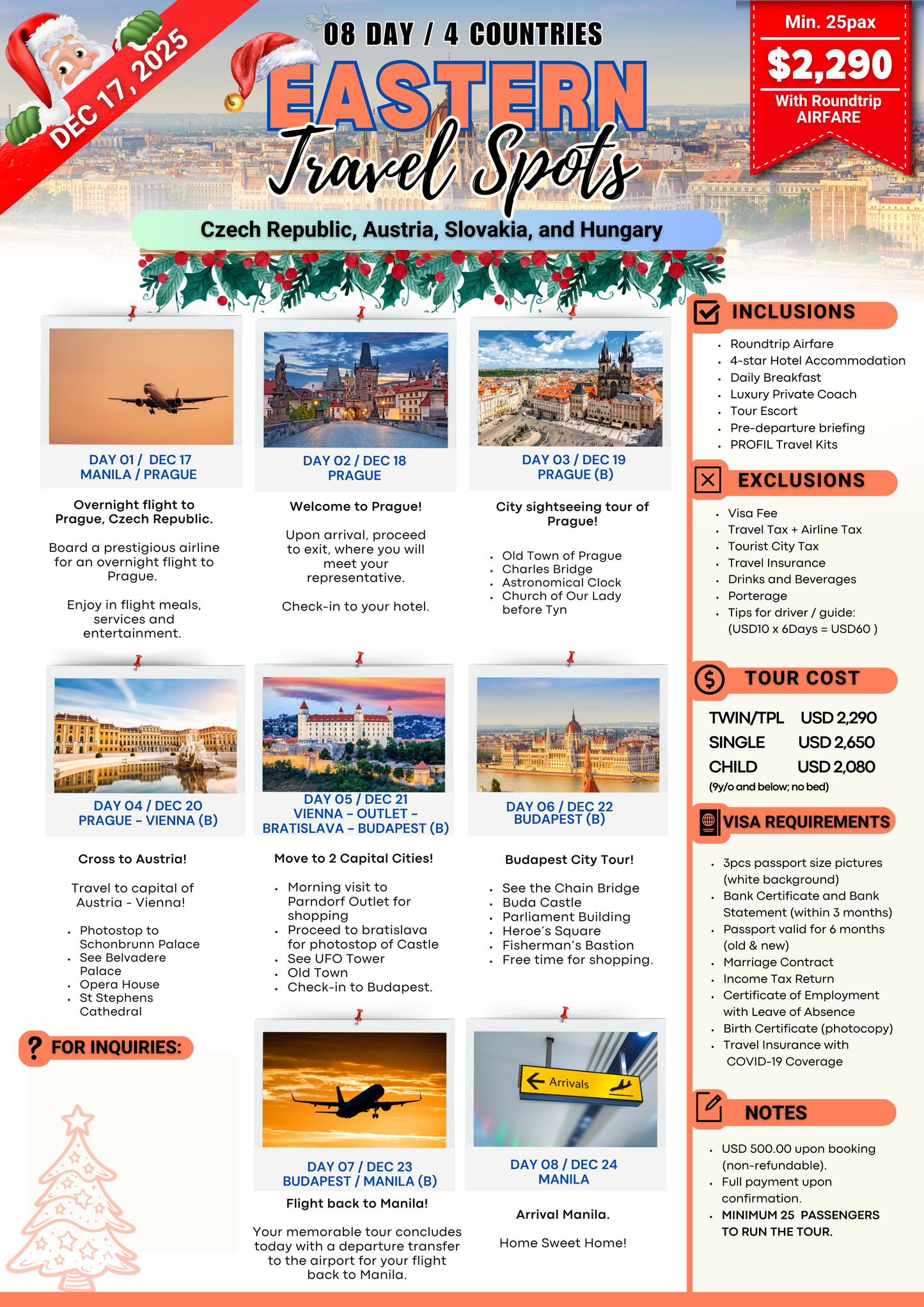 Eastern Travel Spots $2290
