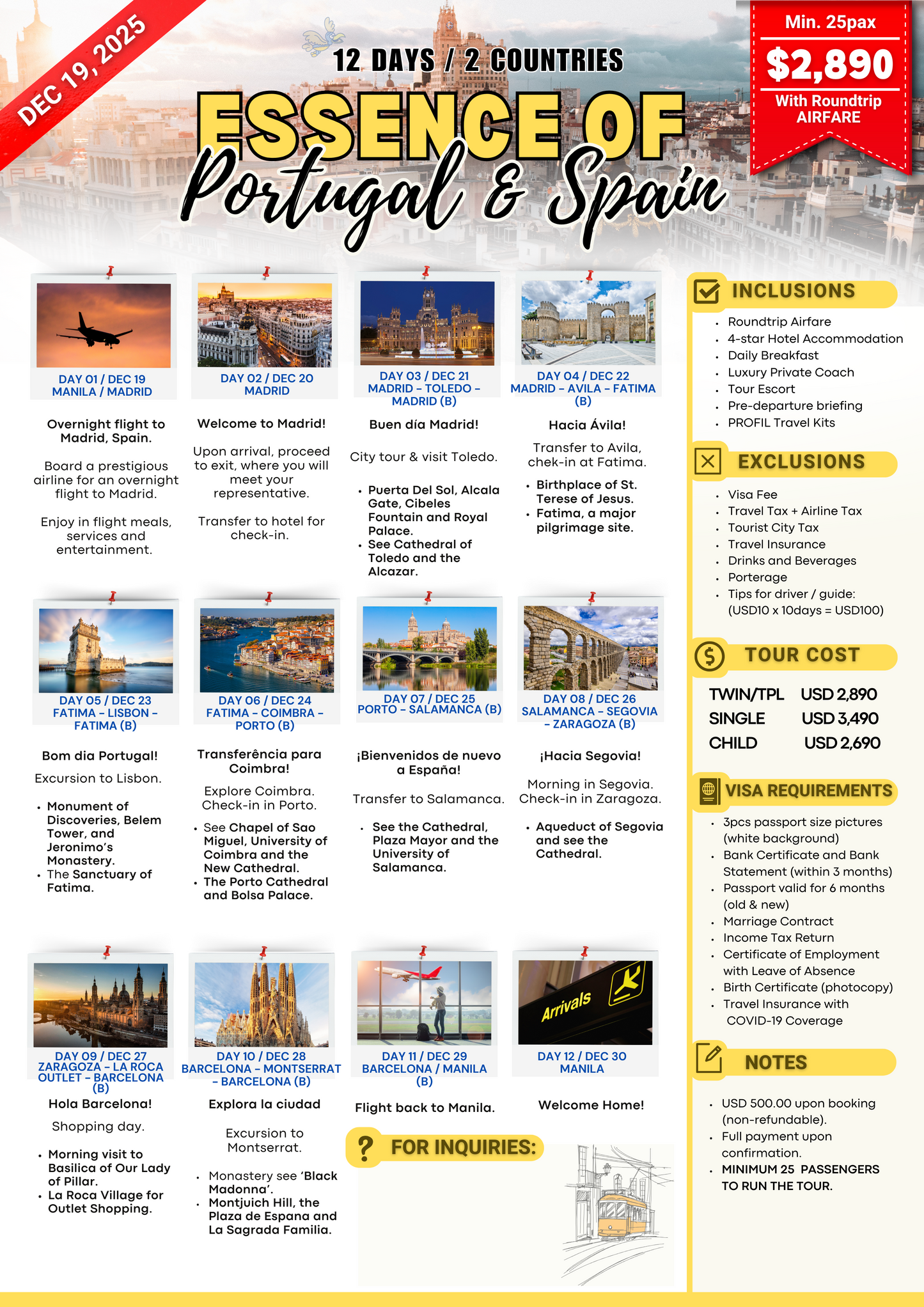 Essence of Portugal and Spain $2890