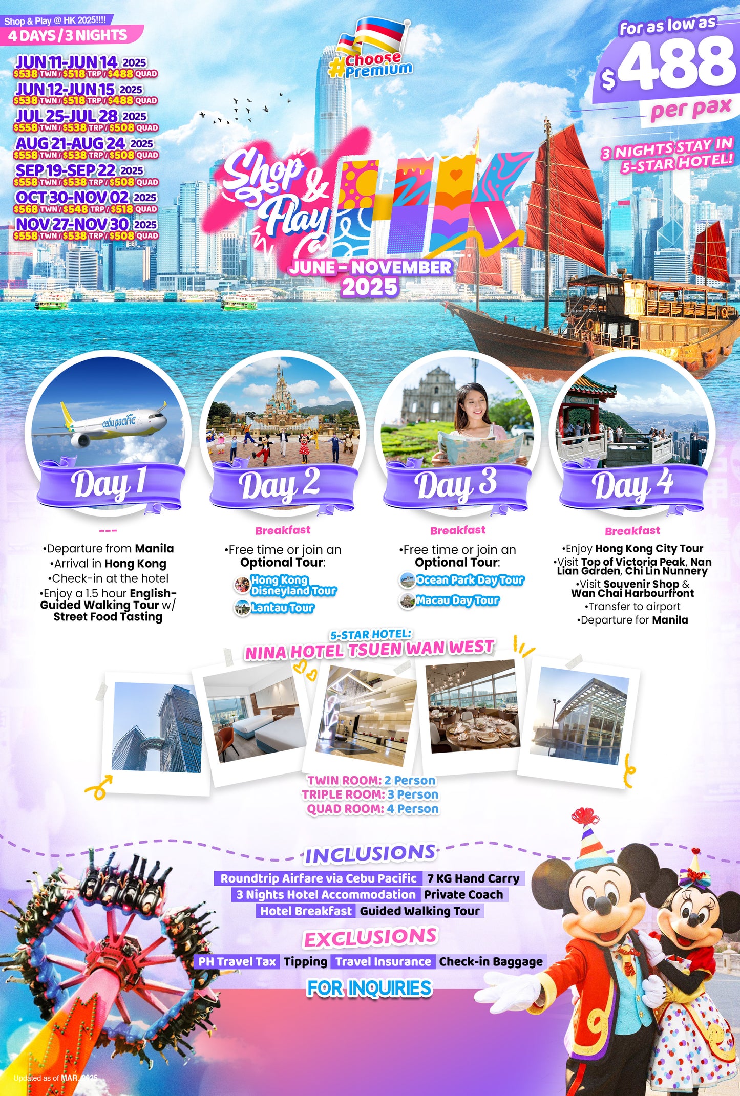 Shop and Play Hongkong $488