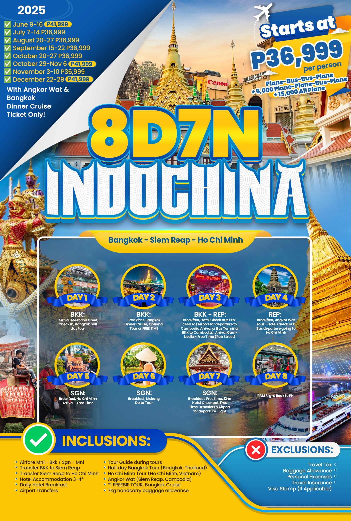 8D7N Indochina P36,999