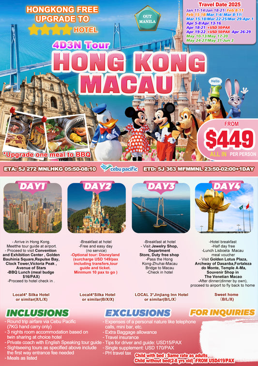 Hongkong $449