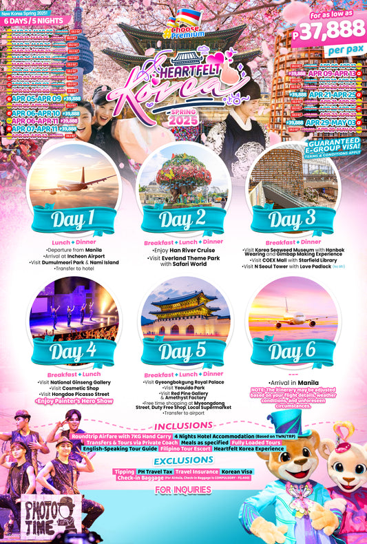 Heartfelt Korea P37,888