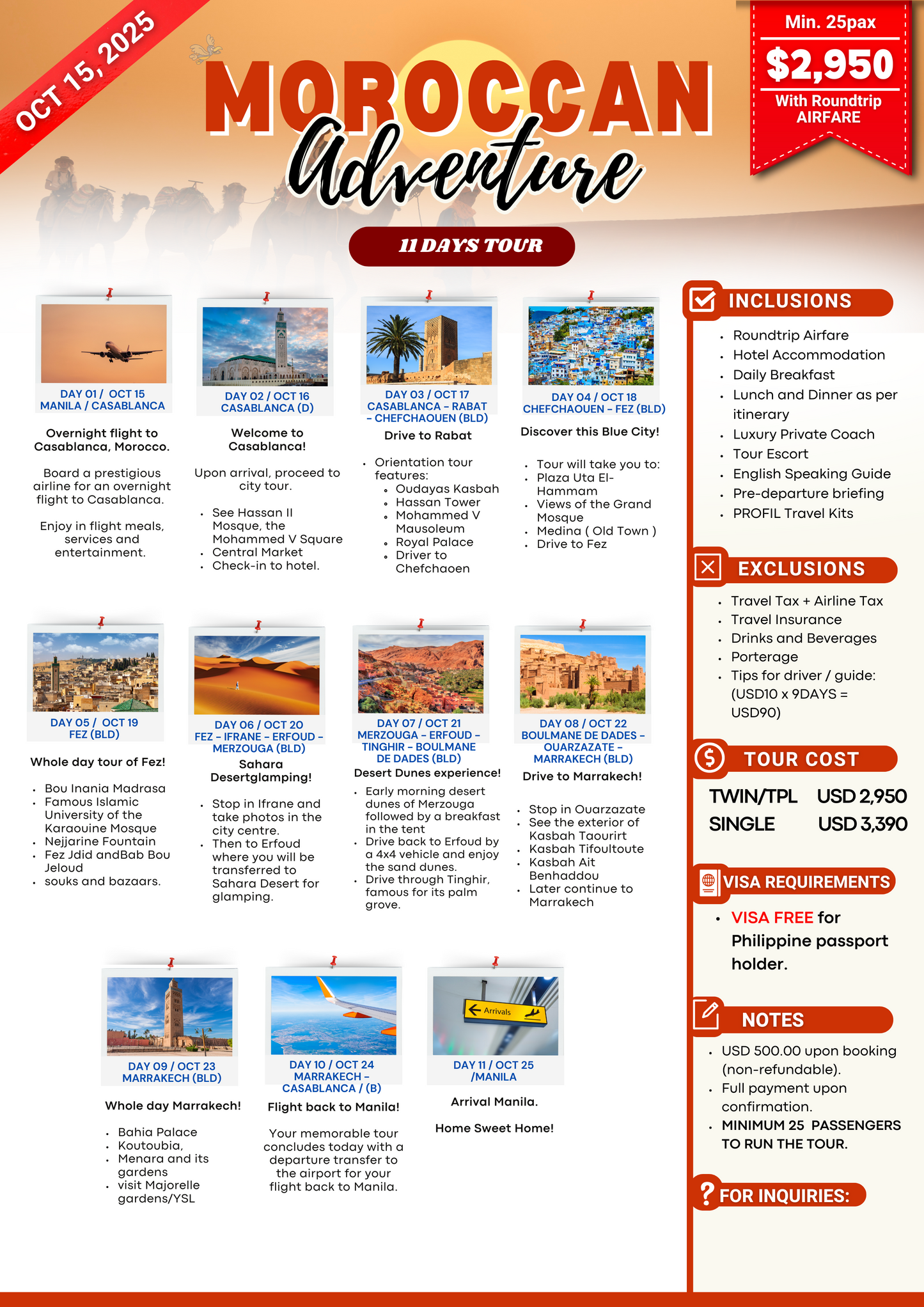 Moroccan Adventure $2950
