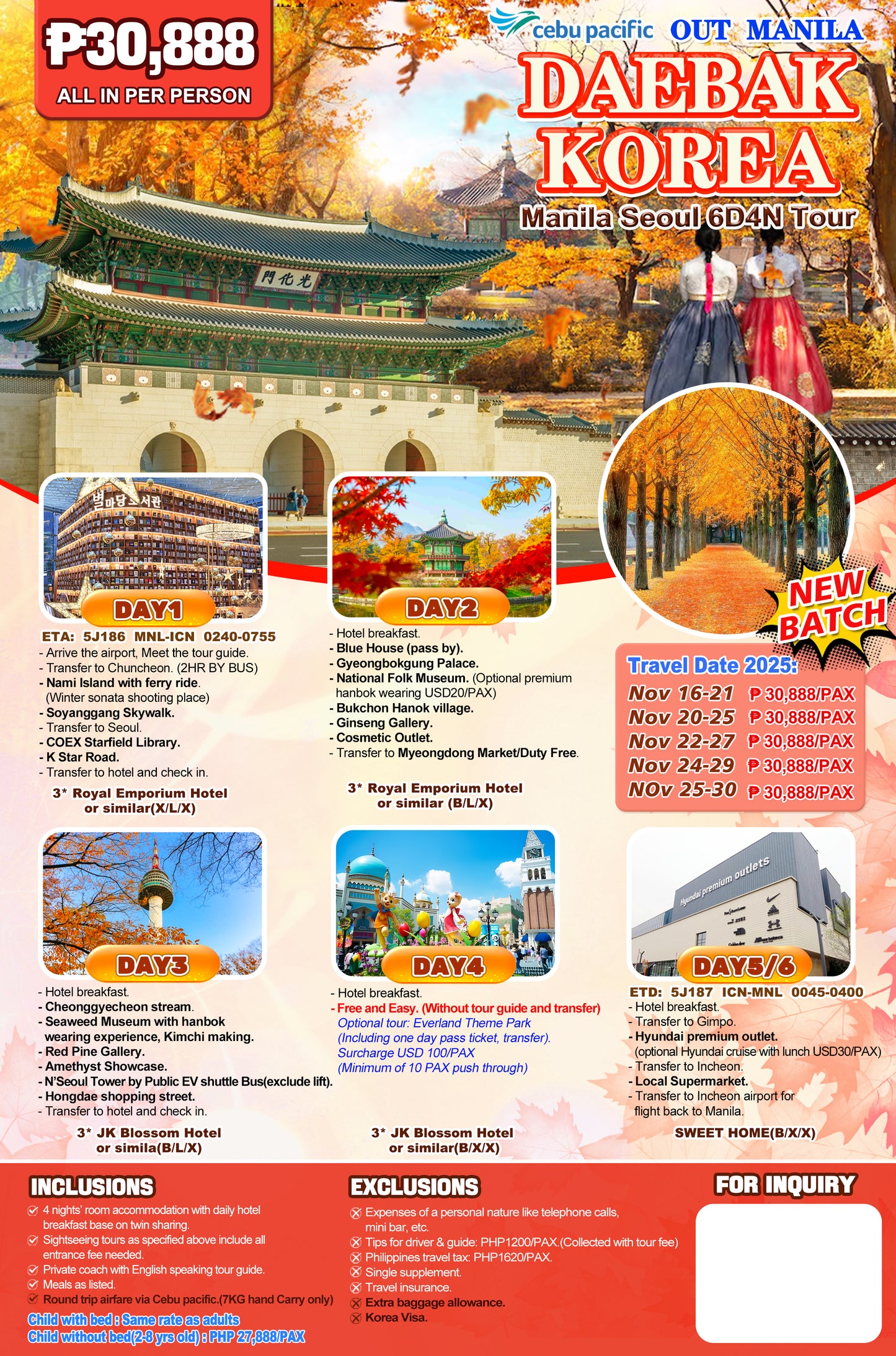 Daebak Korea P29,888