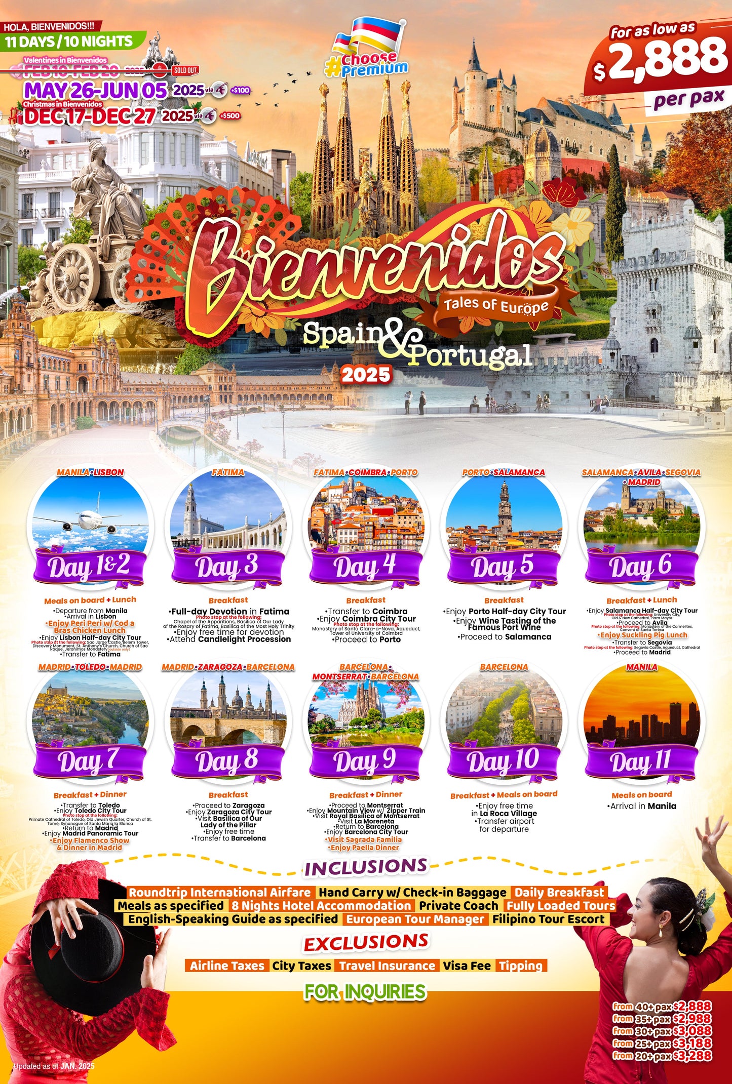 Bienvenidos Spain and Portugal $2888