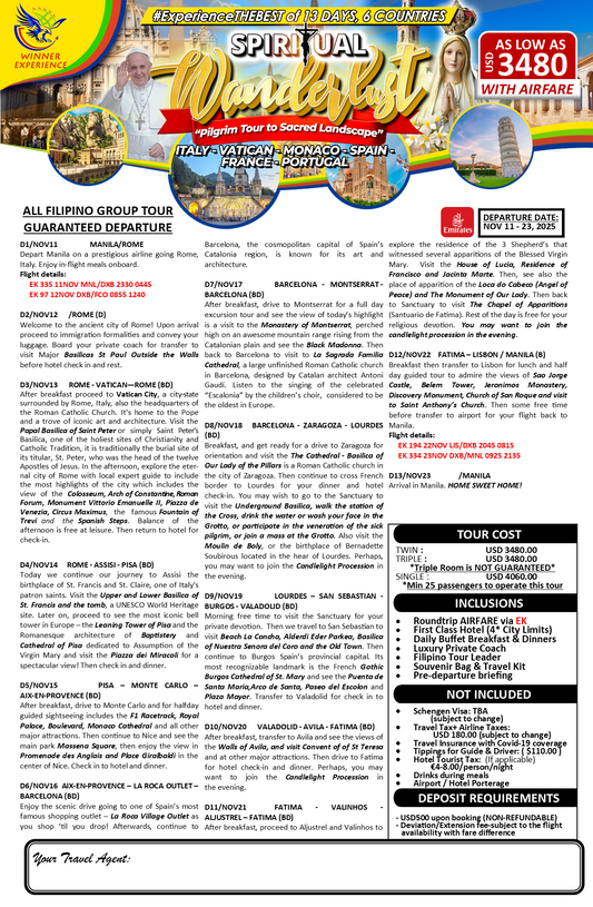 Spiritual Wanderlust $3480