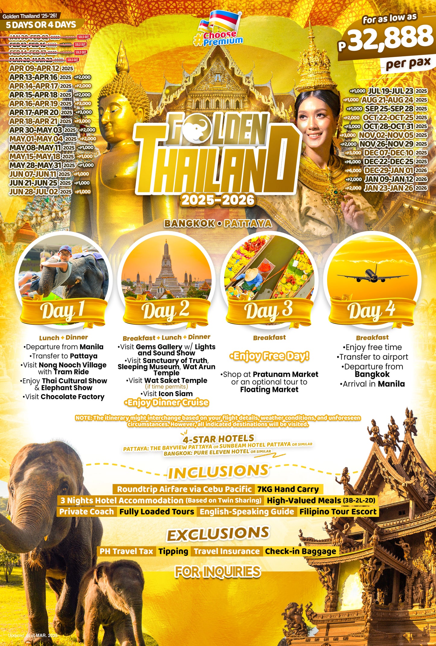 Golden Thailand P32,888