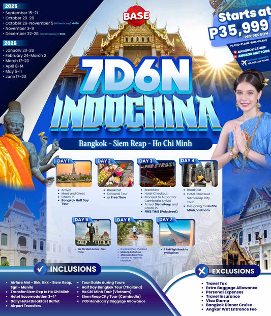 7D6N Indochina P35,999