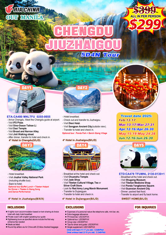 Chengdu $299