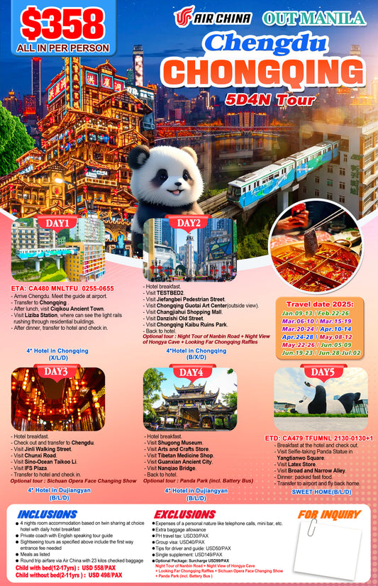 Chongqing $358