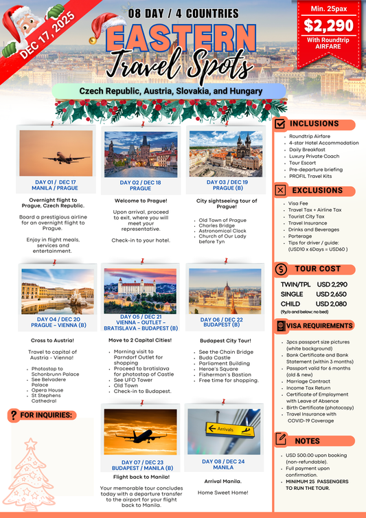 Eastern Travel Spots $2290