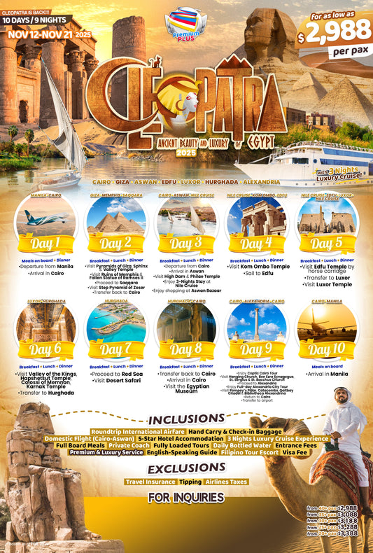 Cleopatra Egypt $2988