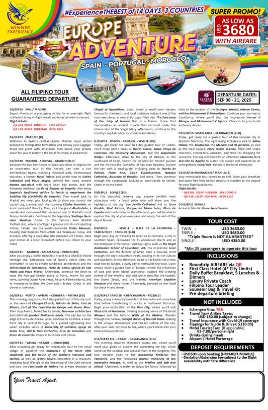European Adventure $3680