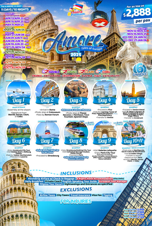 Amore Tales of Europe $2888