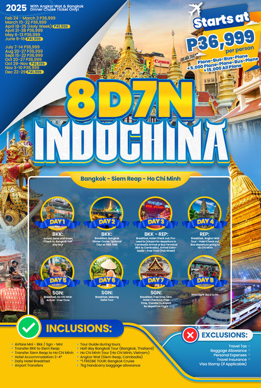 8D7N Indochina P36,999