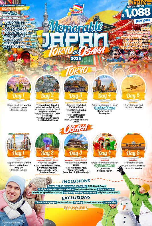 Memorable Japan $1088