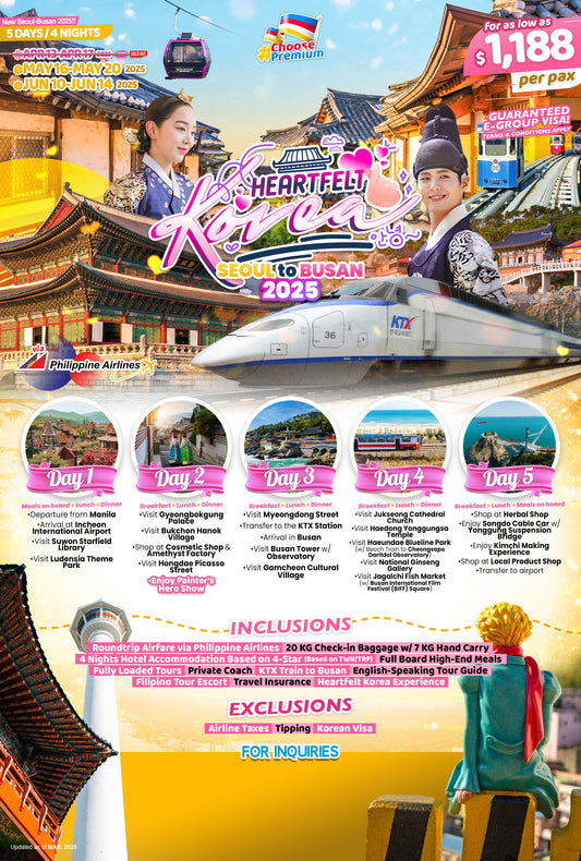 Heartfelt Korea P37,888
