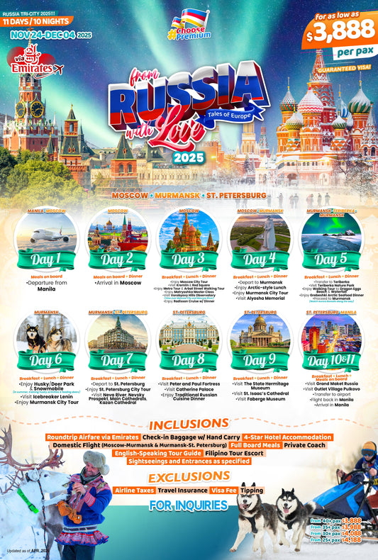 From Russia with Love $3888