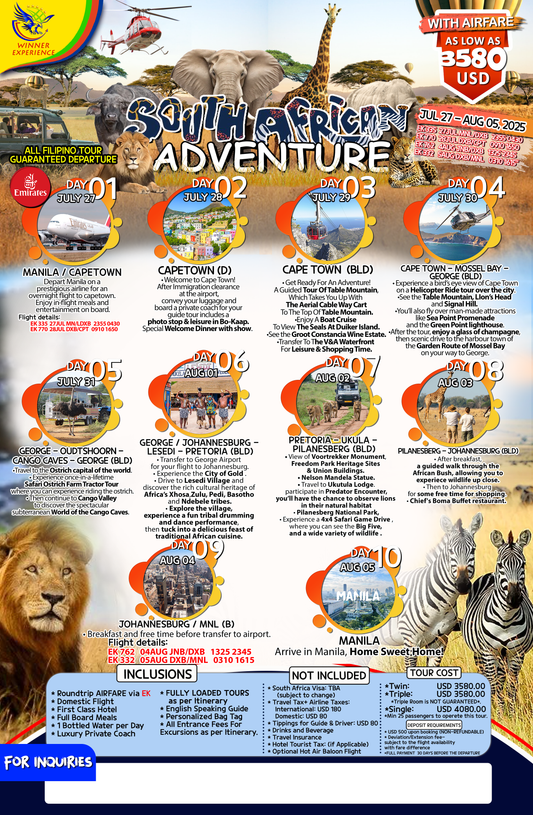 South Africa $3580